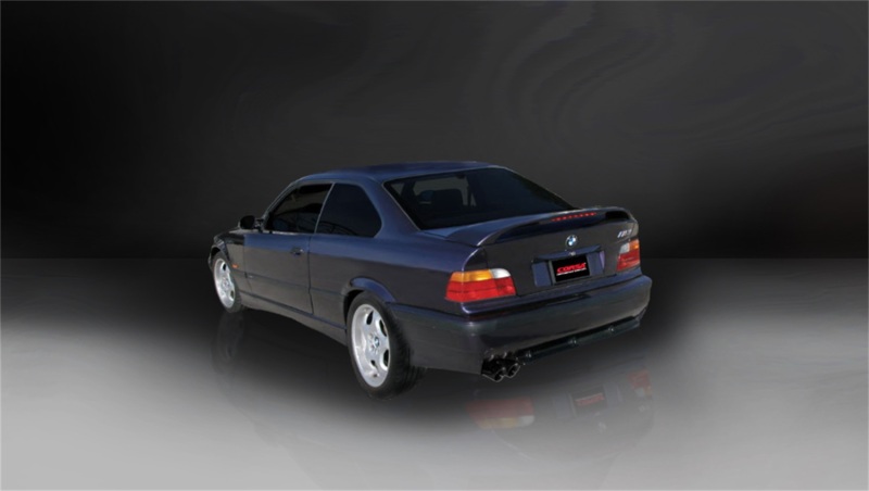 Corsa 1992-1999 BMW 325i/is Coupe E36 Black Sport Cat-Back Exhaust thumbnail 9