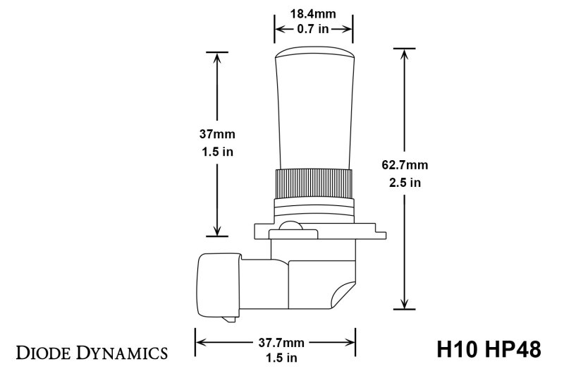 Diode Dynamics H10 HP48 LED - Cool - White (Pair) thumbnail 6