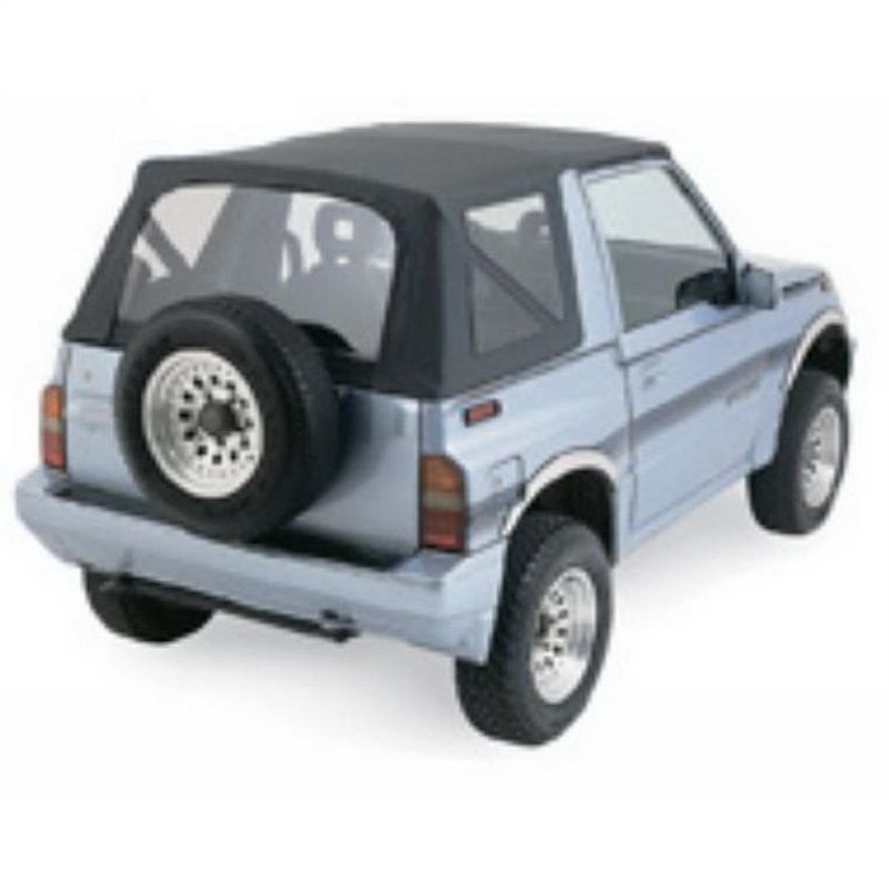 Rampage 1995-1998 Geo Tracker Soft Top OEM Replacement - Black Denim thumbnail 3