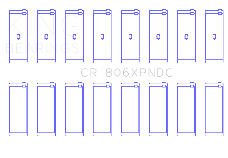 King Engine Bearings Chrysler 361ci / 383ci Coated Performance Rod Bearing Set thumbnail 4