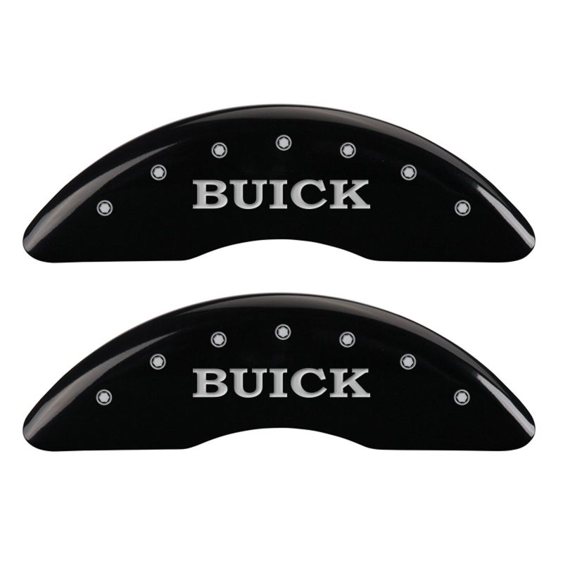 MGP 4 Caliper Covers Engraved Front Buick Rear Black Finish Silver Char 2016 Buick Regal thumbnail 8