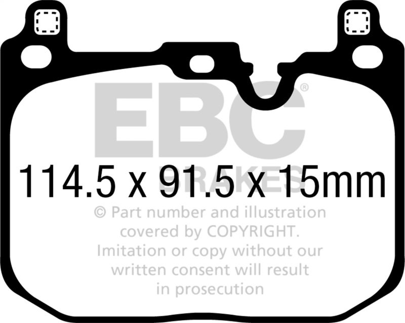 EBC S5 Brake Pad and Rotor Kit (1x ebcDP42393R, 1x ebcGD2221) thumbnail 3
