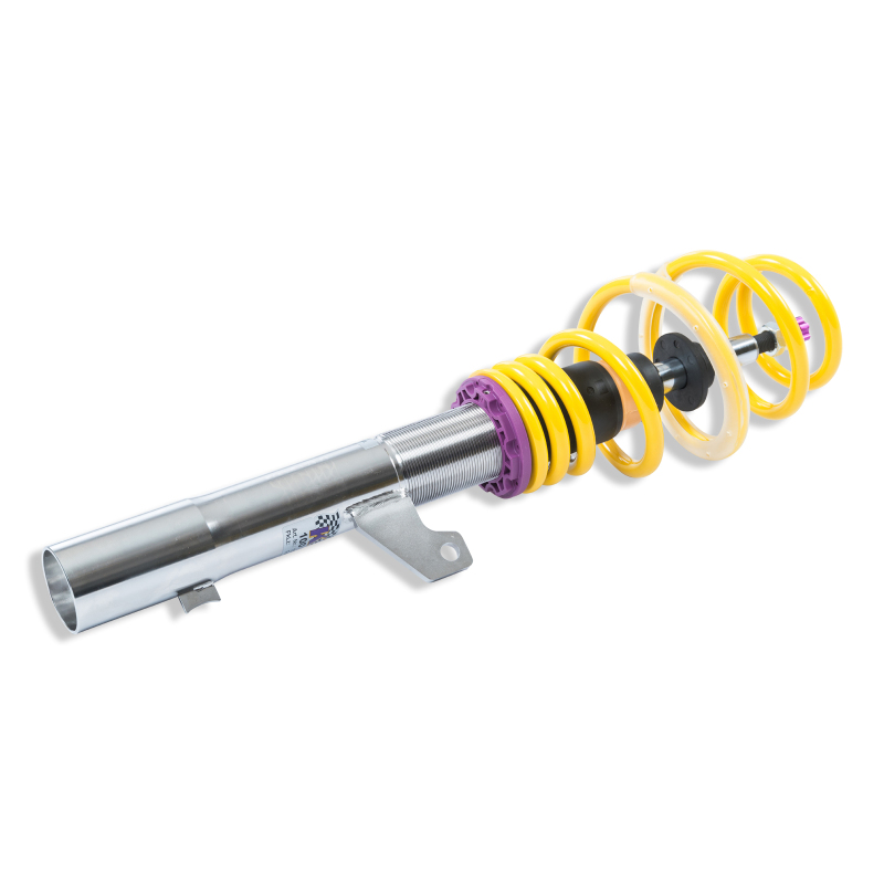 KW Variant 2 Coilover Kits 15281031 Kits, 2, 1.4 - 2.5 in. Lowered Front, 1.4 - 2.5 in. Lowered Rear, Natural/Yellow Shocks, Yellow Springs, Audi, Volkswagen, Kit thumbnail 8