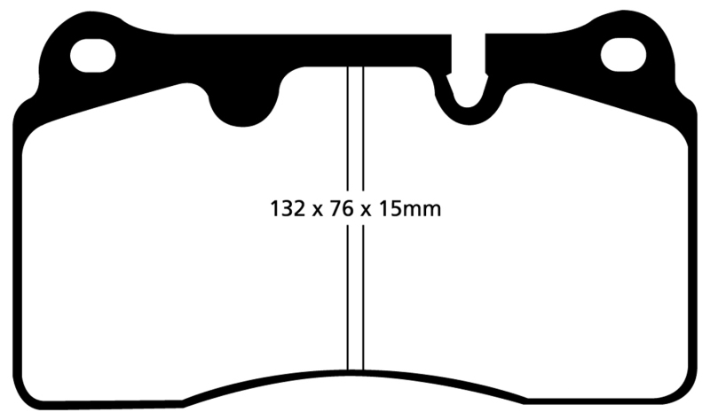 EBC S6 Brake Pad and Rotor Kit (1x ebcGD1325, 1x ebcDP51908NDX) thumbnail 2