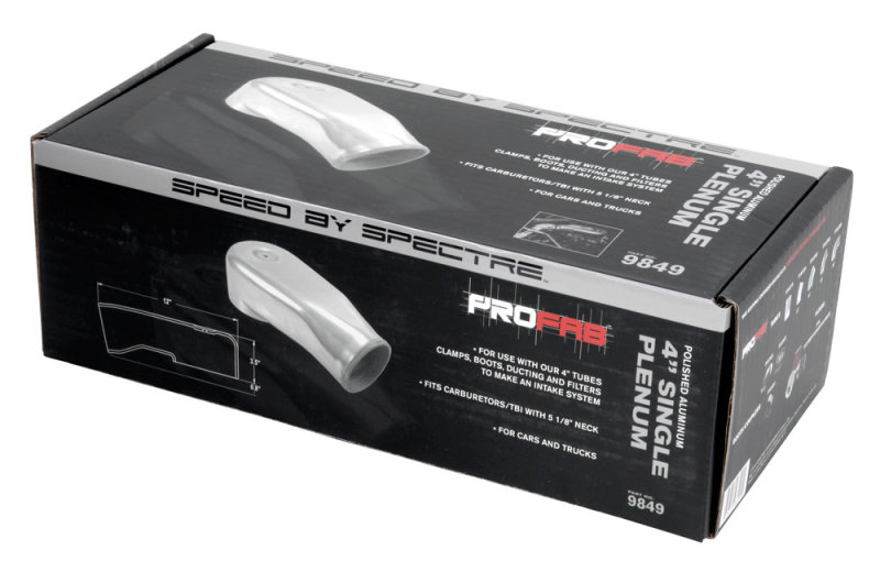 Spectre Plenum 4in. OD x 9in. (Air Cleaner to Stud Inlet) - Single thumbnail 8