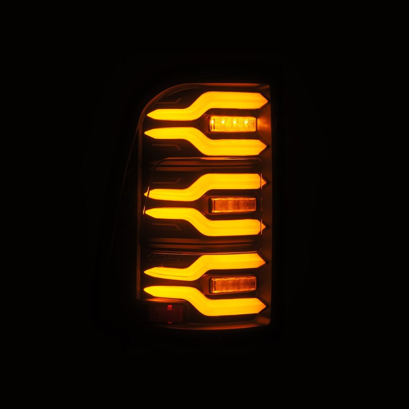 AlphaRex 19-21 Dodge Ram 1500 Luxx-Series LED Tail Lights Black w/Activ Light/Seq Signal thumbnail 6