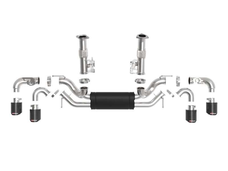aFe MACH Force-Xp 3in to 2-1/2in 304SS Cat-Back 2020 Chevy Corvette (C8) 6.2L - Carbon Fiber Tip thumbnail 4