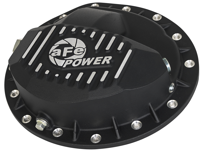 aFe Power Pro Series Rear Differential Cover Black w/Machined Fins 16-17 Nissan Titan XD(AAM 9.5-14) thumbnail 2