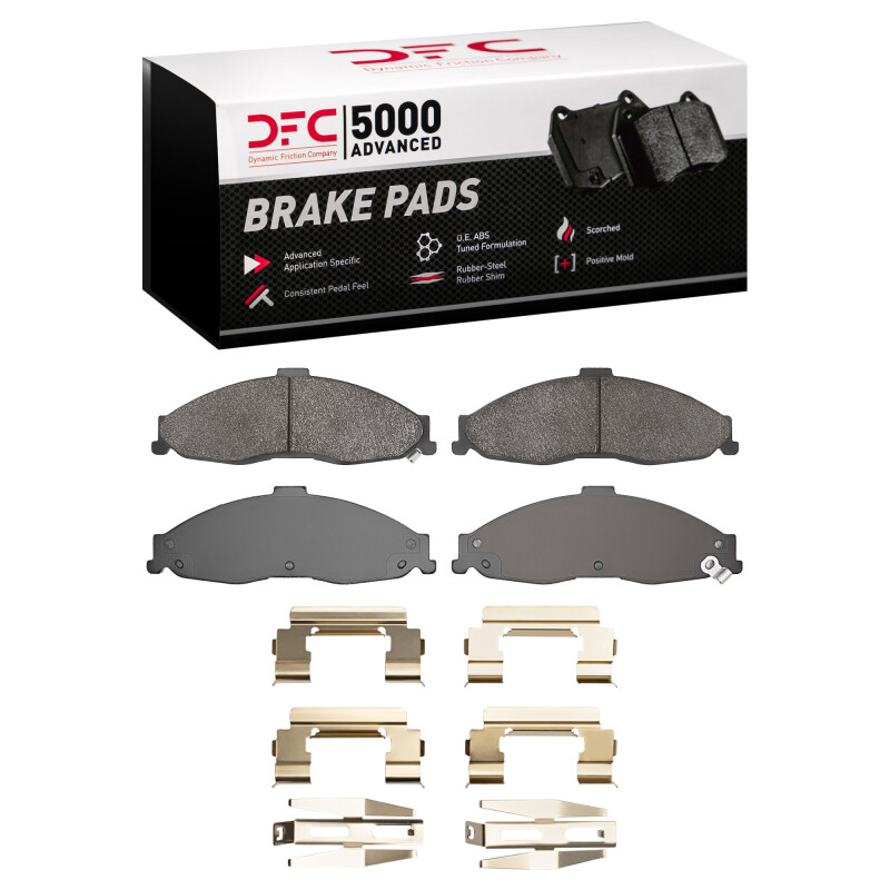 DFC 5000 Advanced Pads - Semi-Metallic and Hardware Kit