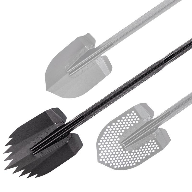 Go Rhino Xventure Gear Sharktooth Stackable Shovel - Textured Black thumbnail 6