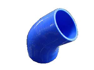 Turbo XS Silicone 45 Degree Elbow 76mm/3inch in Blue