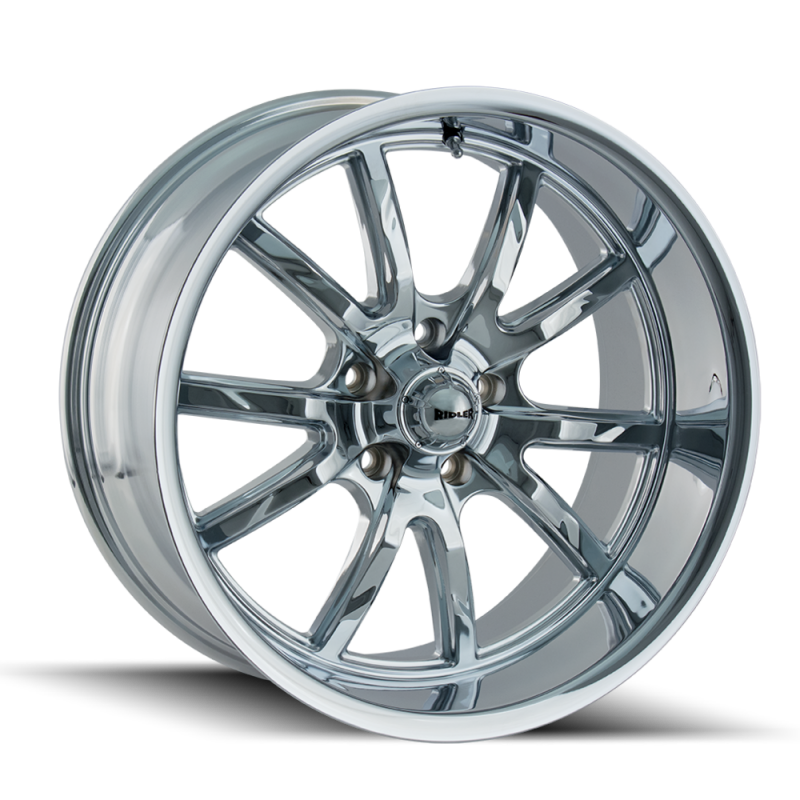 Ridler 650 17x7 / 5x114.3 BP / 0mm Offset / 83.82mm Hub Chrome Wheel