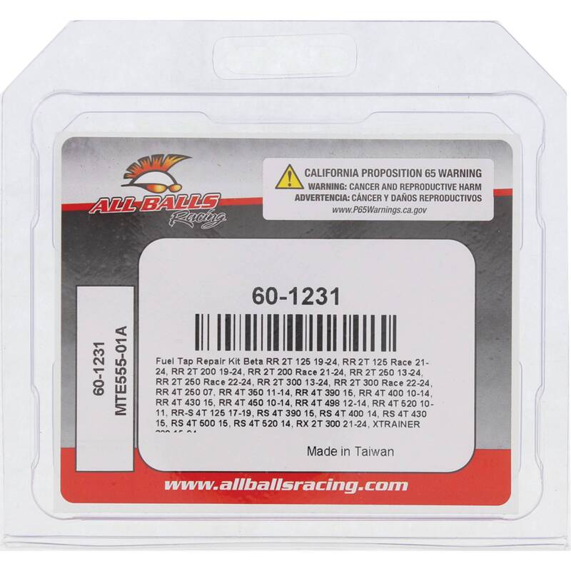 All Balls Racing 19-23 Beta RR 2T 125 Fuel Tap Repair Kit thumbnail 3
