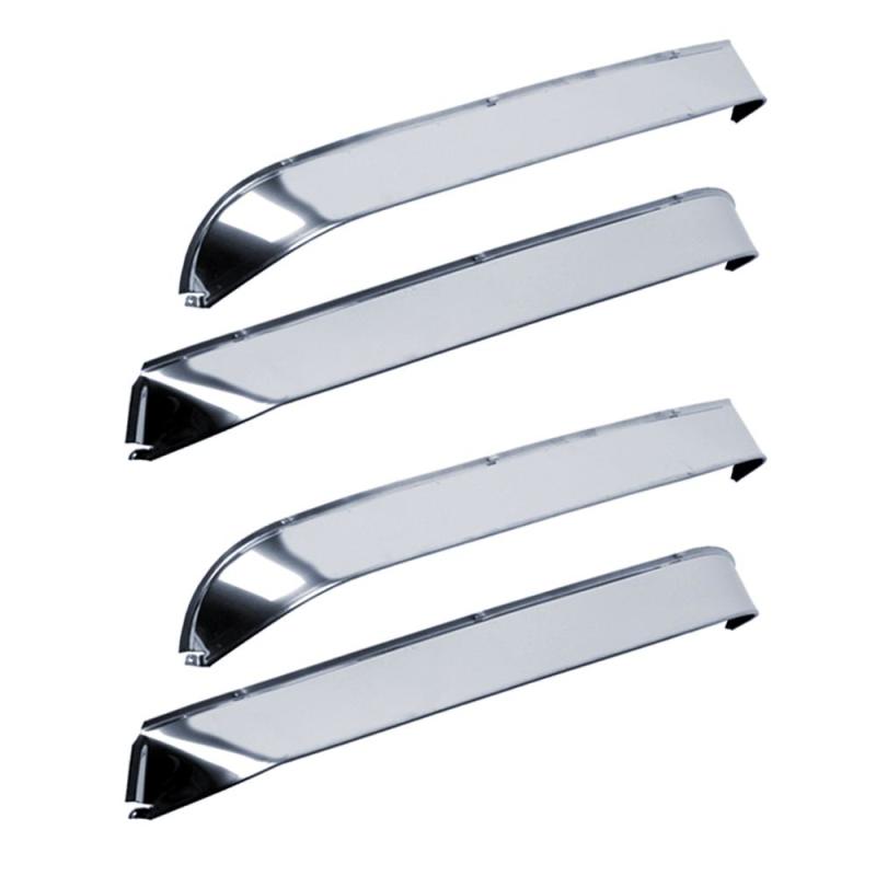 AVS 87-91 Ford LTD Crown Victoria Ventshade Front & Rear Window Deflectors 4pc - Stainless thumbnail 6