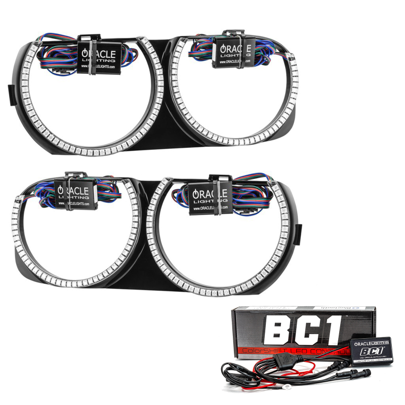 Oracle 15-21 Dodge Challenger Pre-Installed Halo Headlight Bezel - w/ BC1 Controller thumbnail 2