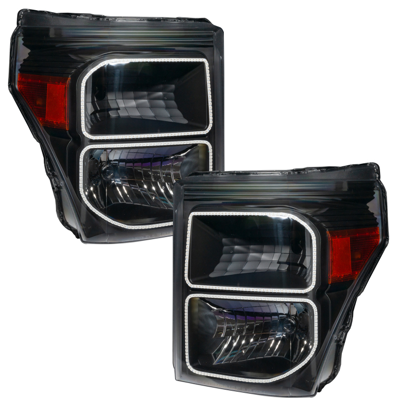Oracle 11-16 Ford F250/350 LED HL - Black - White thumbnail 4