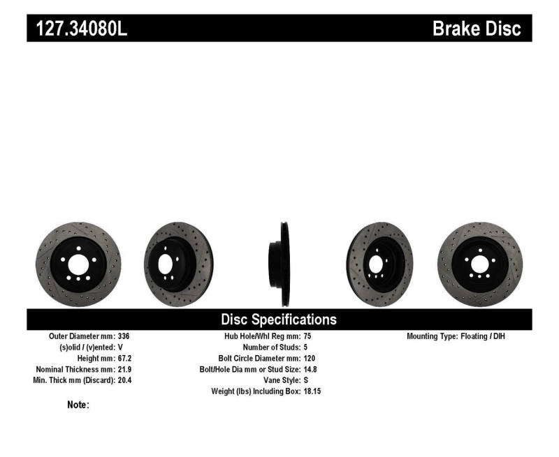 Street Axle Pack Drilled & Slotted, Rear (1x sto127.34080R, 1x sto127.34080L, 1x sto308.11700) thumbnail 7