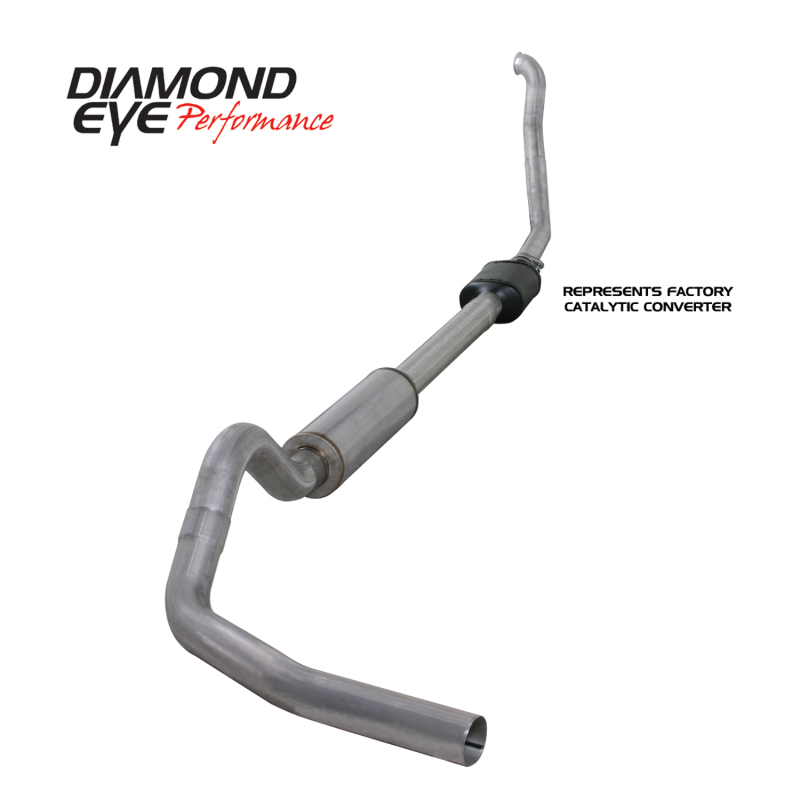 Diamond Eye KIT 4in Turbo Back Single AL: 94-97 FORD 7.3L F250/F350 PWRSTROKE NFS W/ CARB EQUIV STDS
KIT; 4in.; TBSGL; AL
