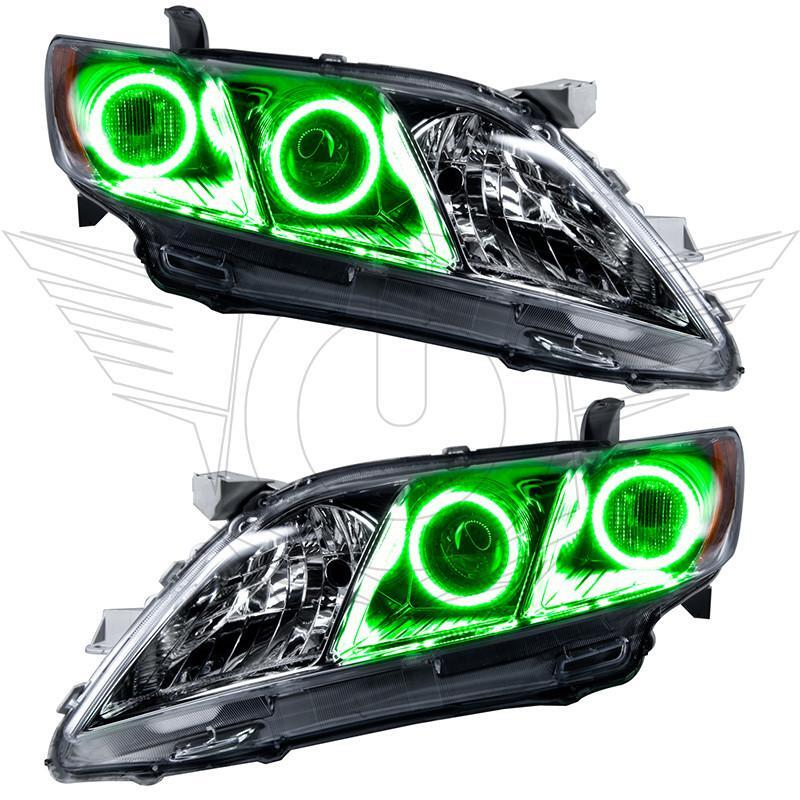 Oracle 07-09 Toyota Camry LED Headlight Halo Kit - Green thumbnail 3