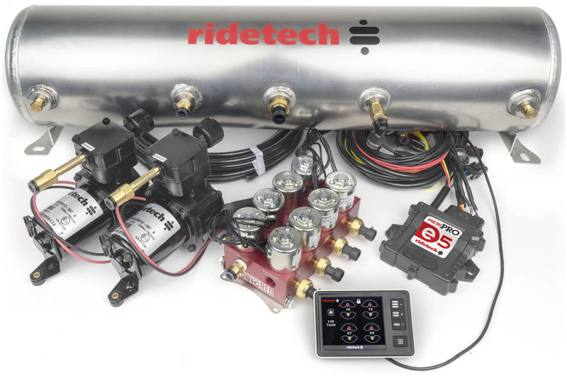 BigRed RidePro E5 air suspension control system with 5 gallon tank.