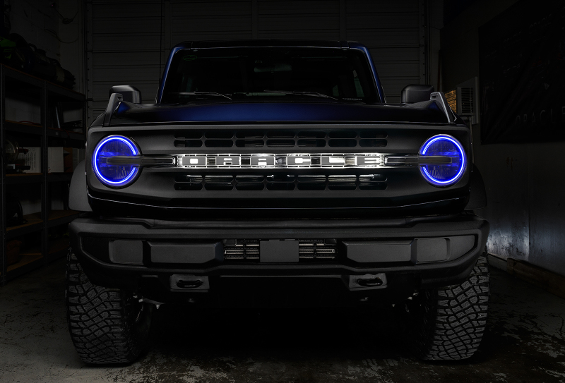 Oracle 2021 Ford Bronco DRL Upgrade w/ Halo Kit - ColorSHIFT w/ BC1 Controller thumbnail 9