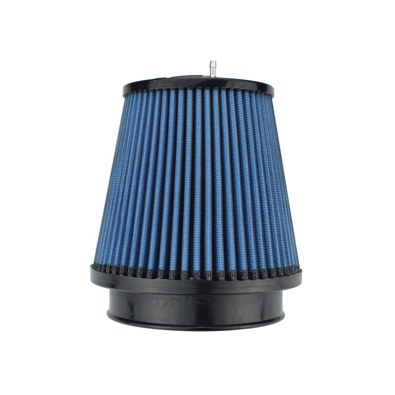Injen NanoWeb Dry Air Filter 4.0 Flange w/ShurLok / 5.63 Base OD /6.0 Tall /4.0 Top w/Barb Fitting thumbnail 4