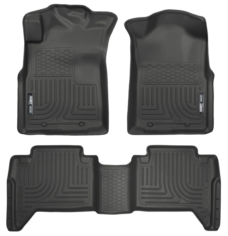 Husky Liners 05-13 Toyota Tacoma WeatherBeater Combo Black Floor Liners thumbnail 2