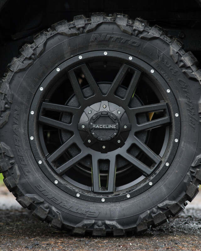 Raceline 931B Injector 17x9in / 8x170 BP / 0mm Offset / 125.2mm Bore - Satin Black Wheel thumbnail 7