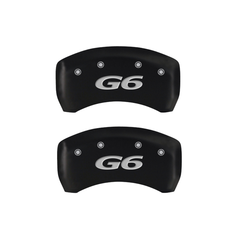 MGP 4 Caliper Covers Engraved Front Pontiac Engraved Rear G6 Red finish silver ch thumbnail 7