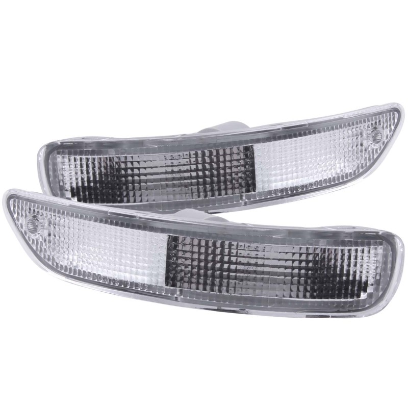 ANZO 1993-1997 Toyota Corolla Euro Parking Lights Chrome thumbnail 3