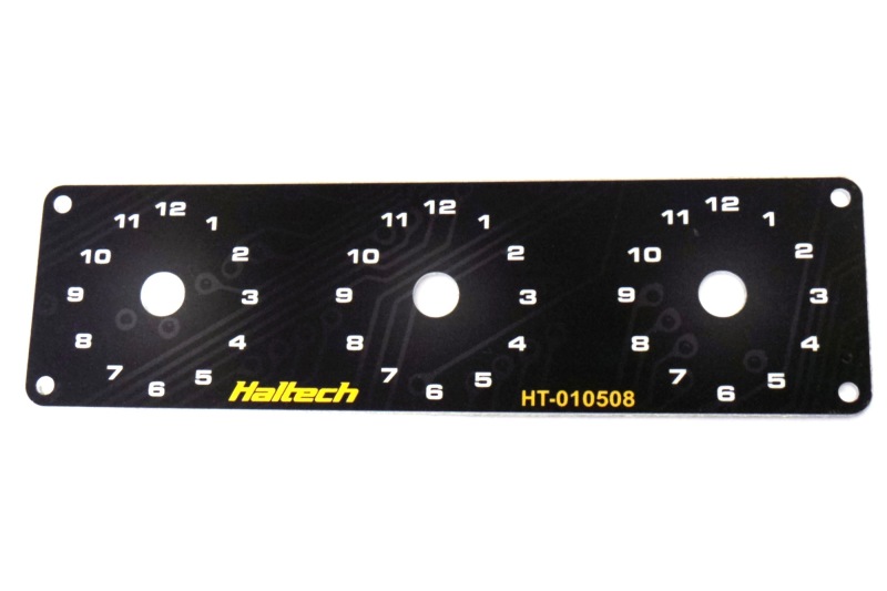 Haltech Triple Switch Panel w/Yellow & Red Knobs
Accessories