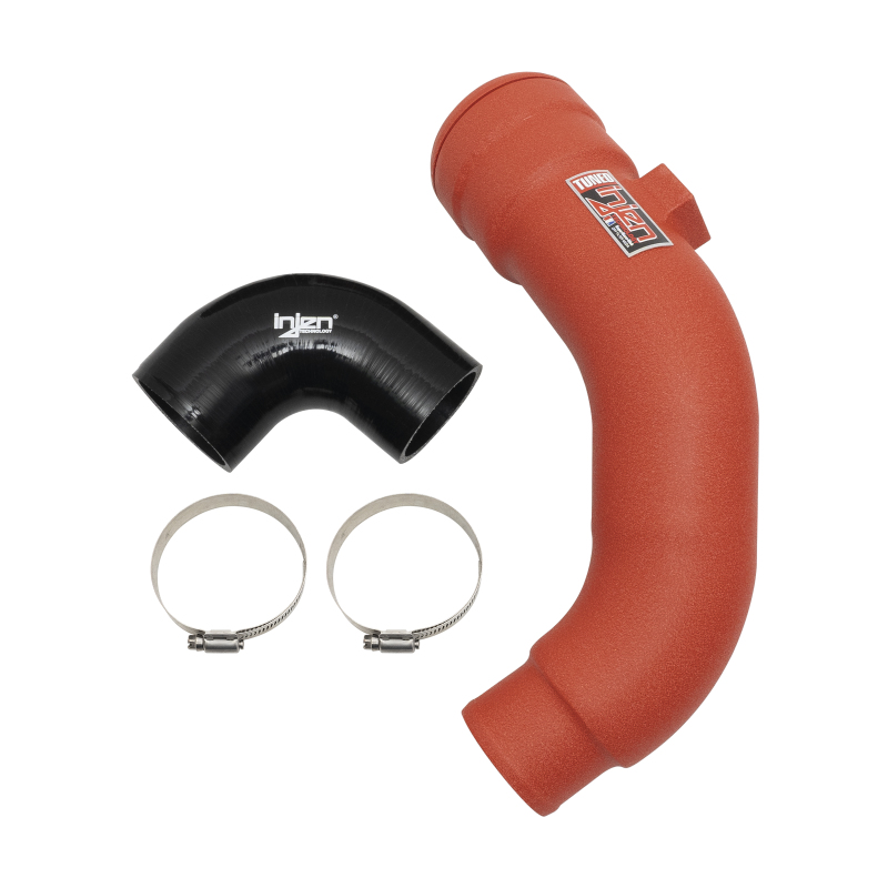Injen 17-22 Ford F250/F/350/F-450/F-550 V8-6.7L Turbo Diesel Wrnkl Red Intercooler Cold Side Piping thumbnail 4