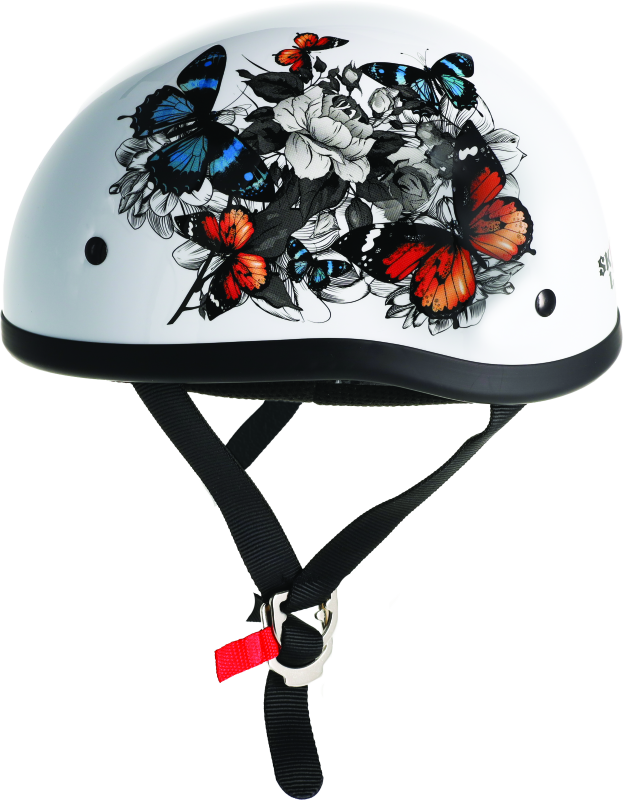 Skid Lids White Rose Original Helmet - XL thumbnail 4