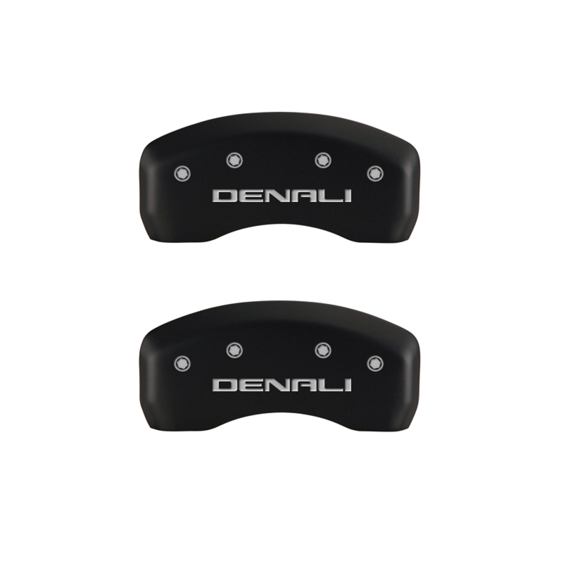 MGP 4 Caliper Covers Engraved Front & Rear Denali Red finish silver ch thumbnail 6