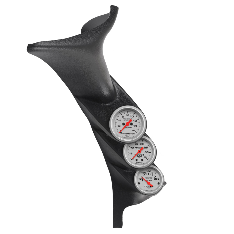 Autometer 99-06 Ford Powerstroke/SD Black Triple Pillar Ultra-Lite Gauge Kit thumbnail 8