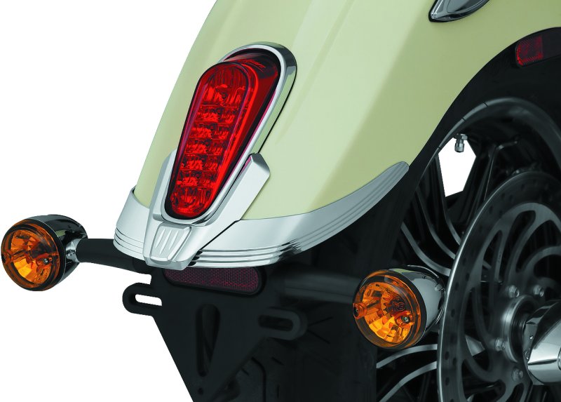 Kuryakyn Exterior Trim Accents 8921 REAR FENDER TIP SCOUT CHR thumbnail 3