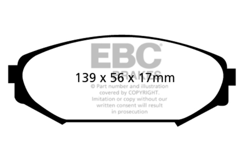 EBC S1 Brake Pad and Rotor Kit (1x ebcUD793, 1x ebcRK7087) thumbnail 9