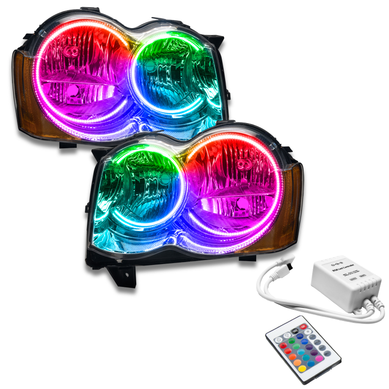 Oracle 08-10 Jeep Grand Cherokee SMD HL (Non-HID) - ColorSHIFT w/ Simple Controller thumbnail 3