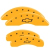 MGP 4 Caliper Covers Engraved Front & Rear Bowtie Yellow finish black ch thumbnail 8