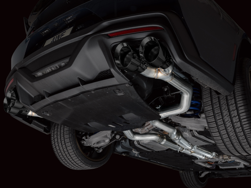 AWE 2024 Ford Mustang Dark Horse S650 RWD Track Edition Cat-Back Exhaust w/ Quad Diamond Black Tips thumbnail 5