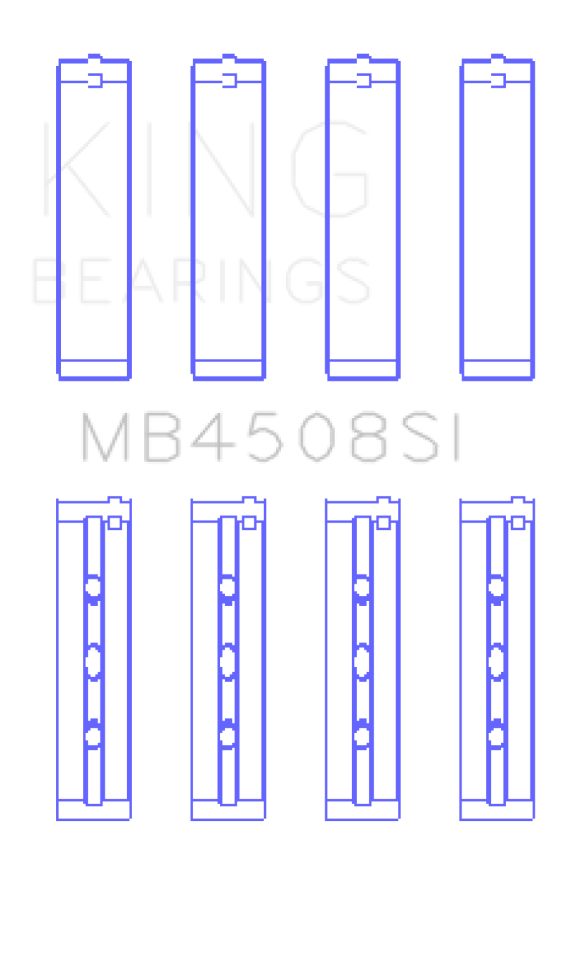 King Engine Bearings Acura J30A/J32A/J35A/J35Z Performance Main Bearing Set - Size STD thumbnail 4
