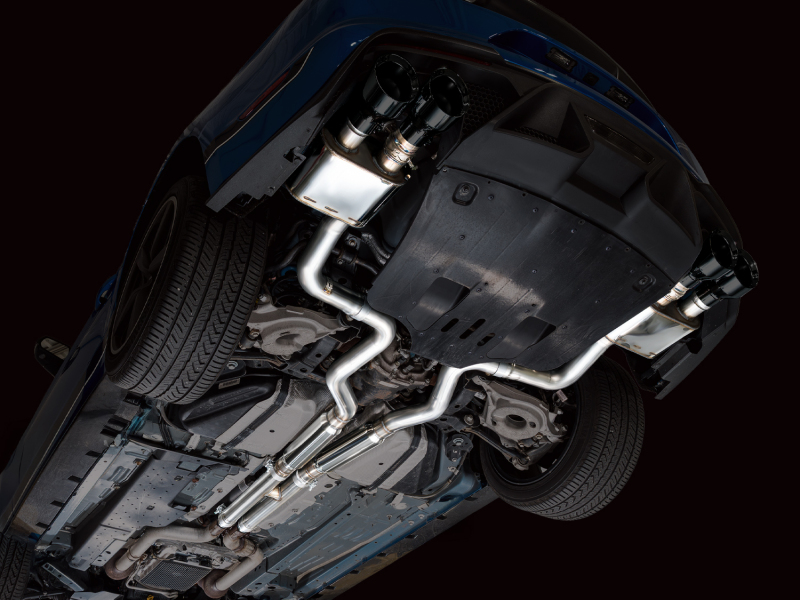 AWE Tuning 21-23 Ford Mustang Mach 1 SwitchPath Cat-Back Exhaust w/ Quad Diamond Black Tips thumbnail 6