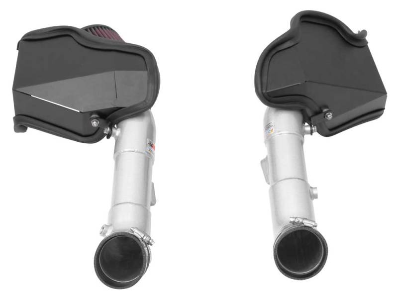 K&N 14-15 Infiniti Q50 3.7L V6 Dual Silver Typhoon Short Ram Intakes thumbnail 6