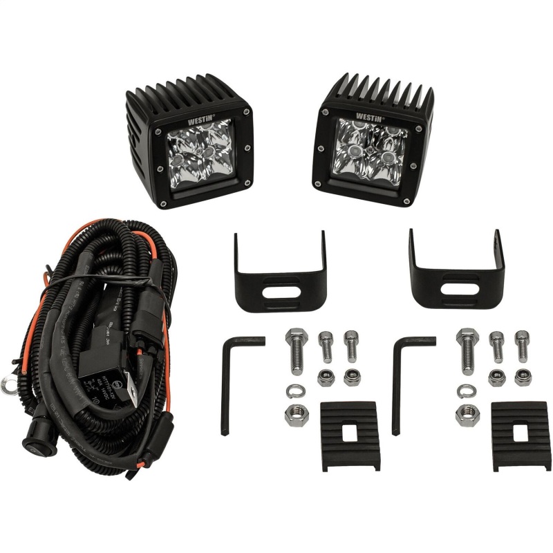 Westin Compact LED -4 5W Cree 3 inch x 3 inch (Set of 2) - Black thumbnail 7