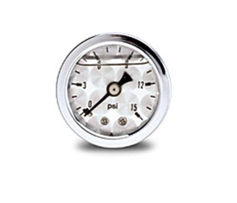 Russell Performance 15 psi fuel pressure gauge machine face (Liquid-filled) thumbnail 6