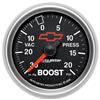 Autometer GM Bowtie Black 2-1/16in Boost/Vacuum 30in HG - 20 PSI Mechanical thumbnail 6