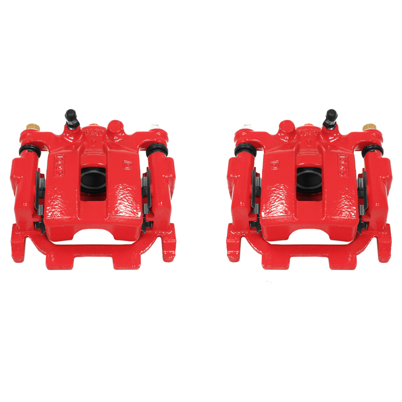 Power Stop 09-14 Nissan Maxima Rear Red Calipers w/Brackets - Pair