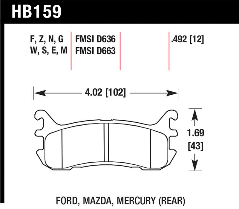 HAWK HT-10 Brake Pad Sets