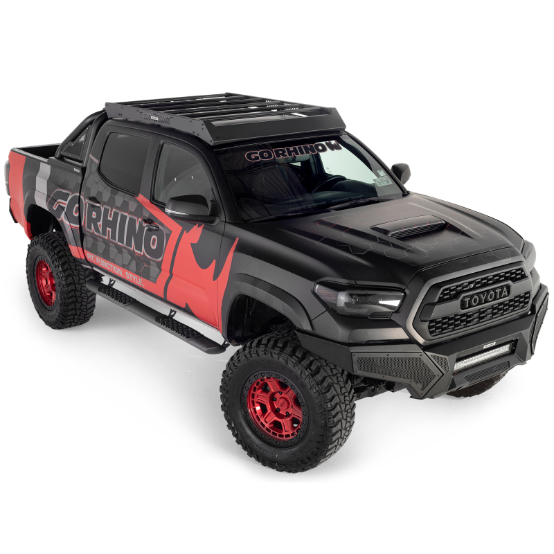 Go Rhino 16-23 Toyota Tacoma DC Ceros Low Profile Roof Rack - Tex. Blk thumbnail 8