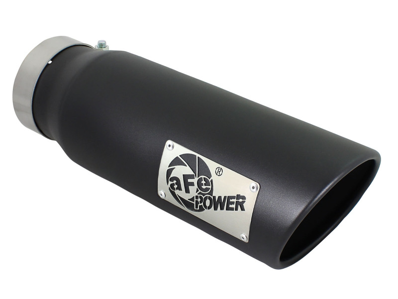 aFe Diesel Exhaust Tip Bolt On Black 4in Inlet x 5in Outlet x 15in thumbnail 2